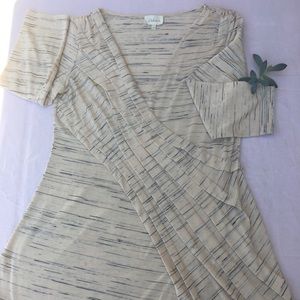 Deletta from Anthrpologie Boucle Faux Wrap Shirt